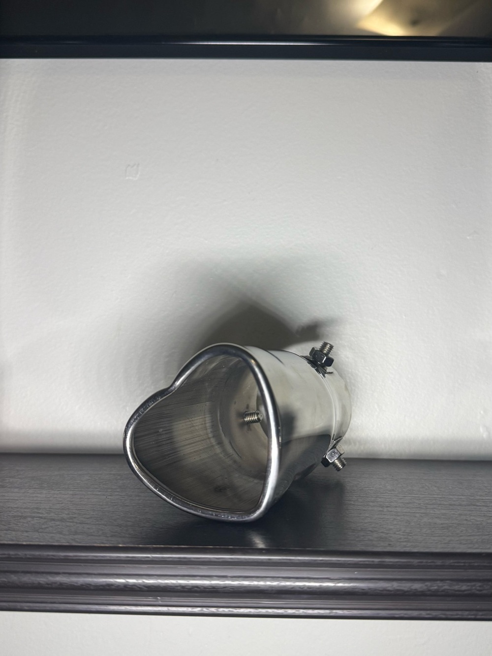 New Chrome Heart Shaped Exhaust Tip With A 3 Inch Opening